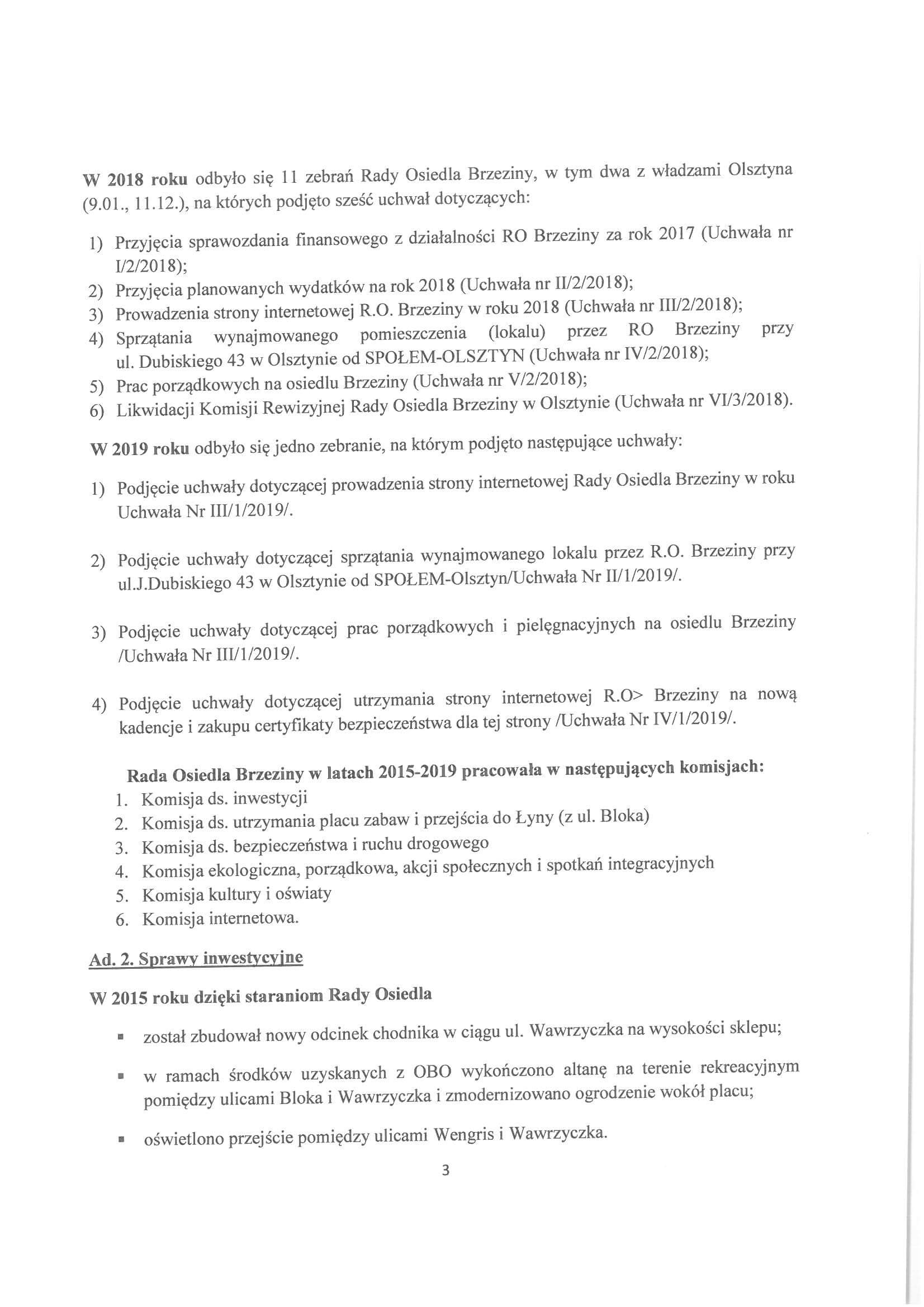 Sprawozdanie z działalności RO w latach 2015-2019-03
